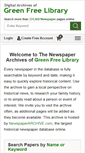 Mobile Screenshot of greenfreelibrary.newspaperarchive.com