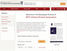 Tablet Screenshot of 99div.newspaperarchive.com