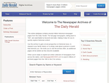 Tablet Screenshot of dailyherald.newspaperarchive.com