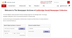 Desktop Screenshot of lethbridgeherald.newspaperarchive.com