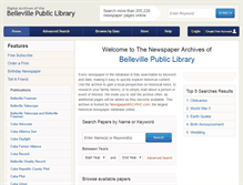 Tablet Screenshot of belleville.newspaperarchive.com