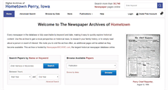 Desktop Screenshot of hometown.newspaperarchive.com