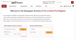 Desktop Screenshot of lockhartpost-register.newspaperarchive.com