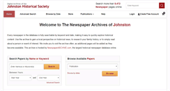 Desktop Screenshot of johnstonhs.newspaperarchive.com