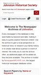 Mobile Screenshot of johnstonhs.newspaperarchive.com