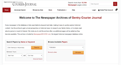 Desktop Screenshot of gentrycourierjournal.newspaperarchive.com