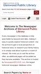 Mobile Screenshot of glenwoodpl.newspaperarchive.com