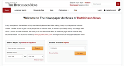 Desktop Screenshot of hutchnews.newspaperarchive.com