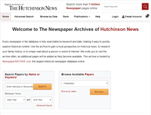 Tablet Screenshot of hutchnews.newspaperarchive.com