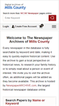 Mobile Screenshot of millscounty.newspaperarchive.com