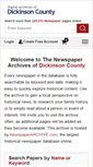 Mobile Screenshot of dickinsoncounty.newspaperarchive.com