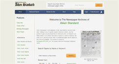 Desktop Screenshot of aikenstandard.newspaperarchive.com