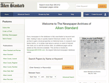 Tablet Screenshot of aikenstandard.newspaperarchive.com