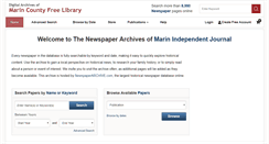 Desktop Screenshot of marinij.newspaperarchive.com