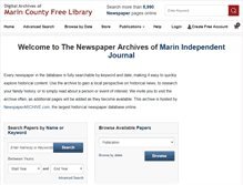Tablet Screenshot of marinij.newspaperarchive.com