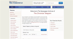 Desktop Screenshot of chronicletelegram.newspaperarchive.com