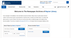 Desktop Screenshot of hayner.newspaperarchive.com