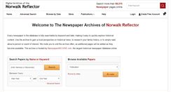 Desktop Screenshot of norwalkreflector.newspaperarchive.com