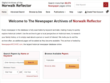 Tablet Screenshot of norwalkreflector.newspaperarchive.com