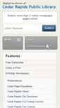 Mobile Screenshot of crpubliclibrary.newspaperarchive.com