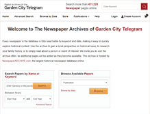 Tablet Screenshot of gctelegram.newspaperarchive.com