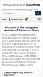 Mobile Screenshot of galveston.newspaperarchive.com