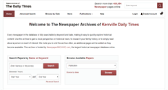 Desktop Screenshot of kerrvilledailytimes.newspaperarchive.com