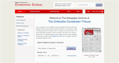 Desktop Screenshot of chillicothe.newspaperarchive.com
