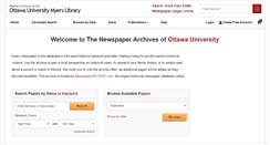 Desktop Screenshot of ottawacampus.newspaperarchive.com