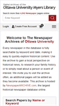 Mobile Screenshot of ottawacampus.newspaperarchive.com