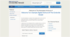 Desktop Screenshot of circlevilleherald.newspaperarchive.com
