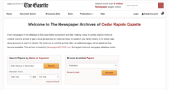 Desktop Screenshot of crgazette.newspaperarchive.com