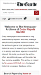 Mobile Screenshot of crgazette.newspaperarchive.com