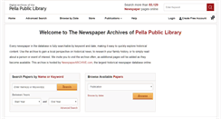 Desktop Screenshot of pellapl.newspaperarchive.com