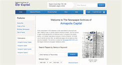 Desktop Screenshot of annapolis.newspaperarchive.com